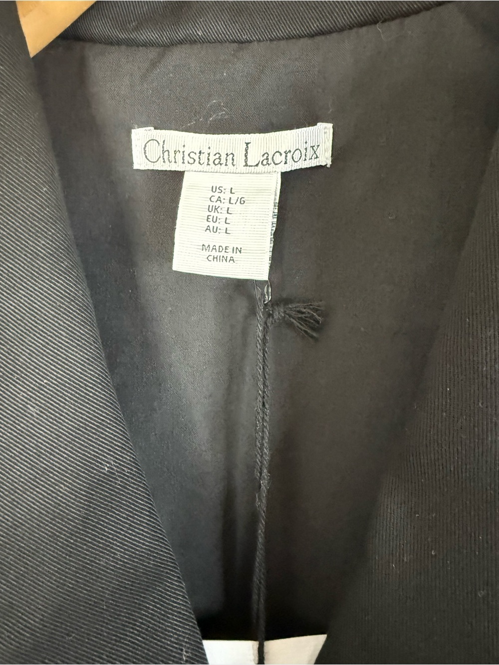 Christian Lacroix NWT black button down vest. Gold accents. L - Picture 2 of 6